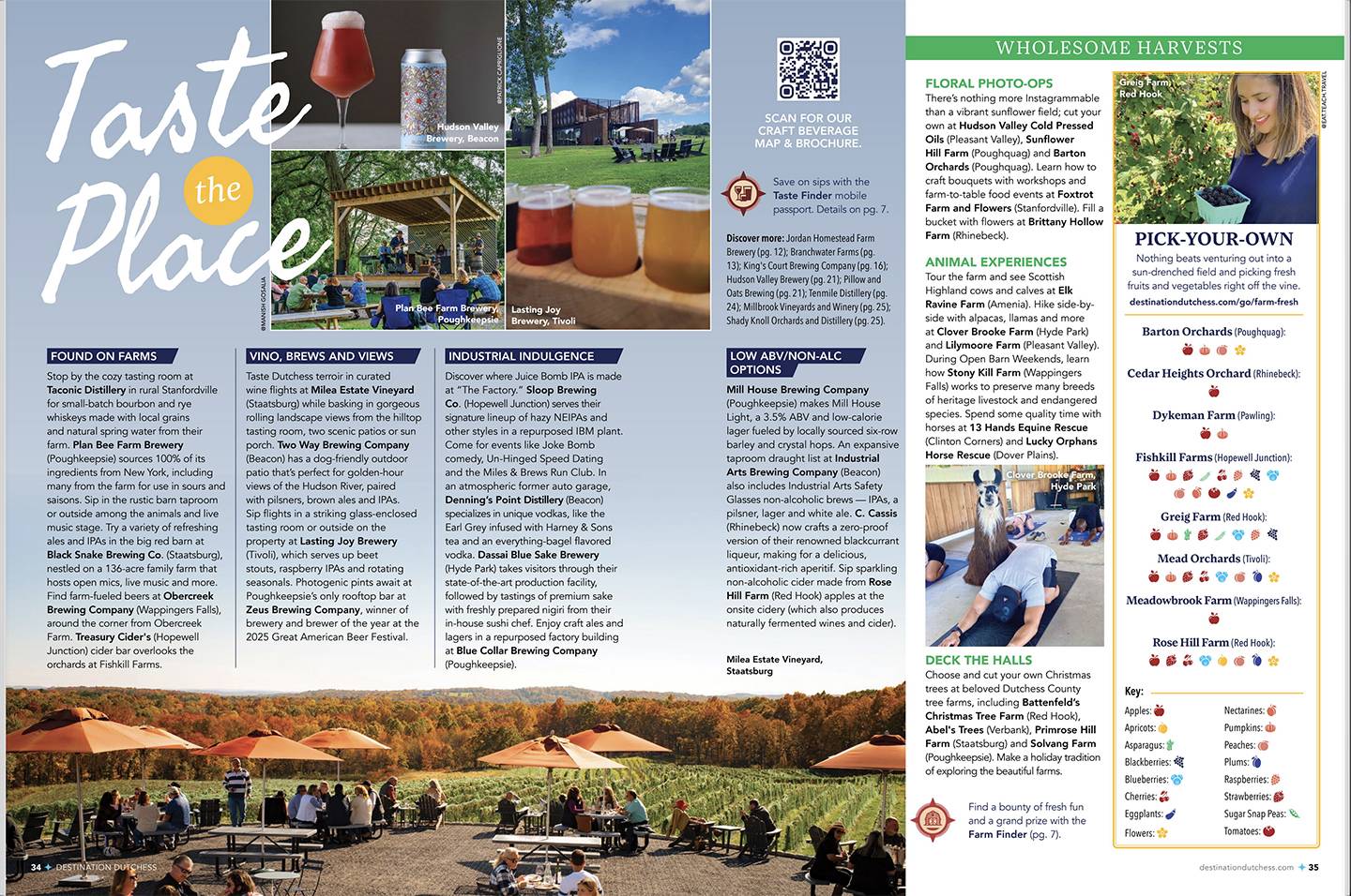 A spread from 2026 Destination Dutchess, reading